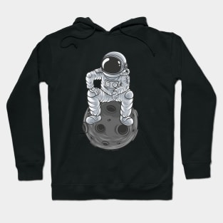 Astronaut on the Moon - Astronaut Suit - Spaceman Hoodie